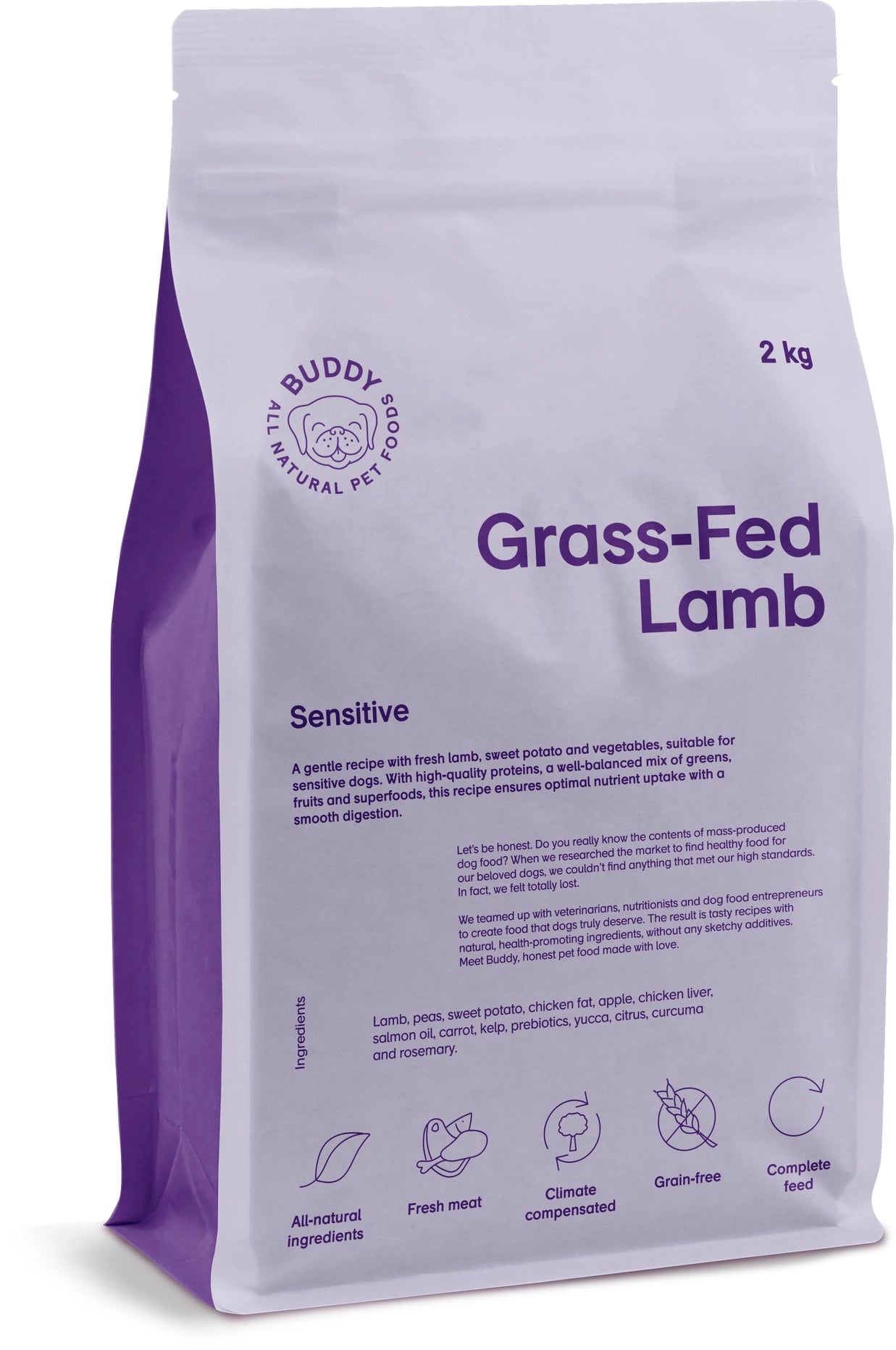 Buddy Græsfodret Lam 2 kg