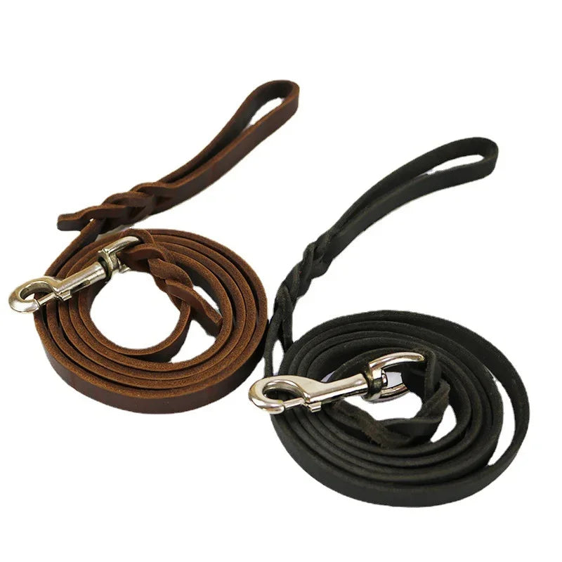 Læder hundesnor (<35 kg)