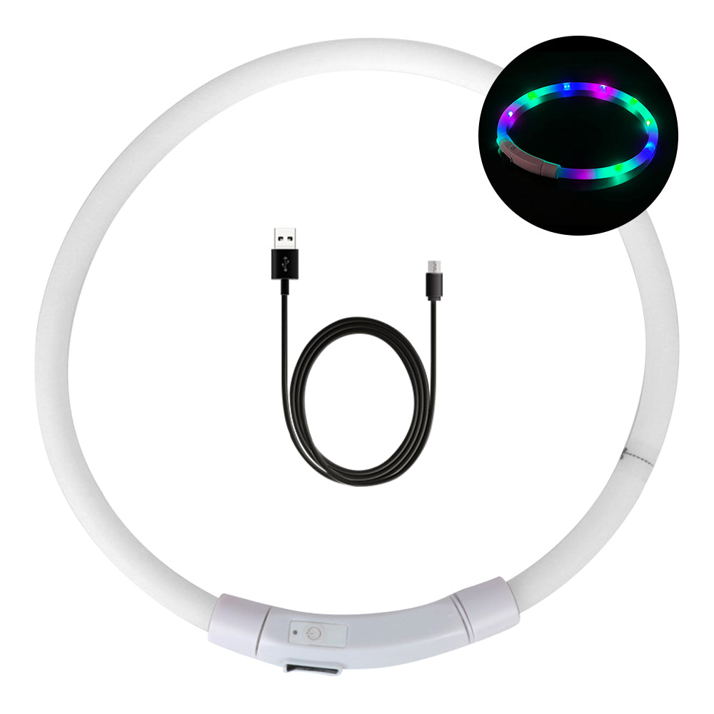 LED Genopladeligt USB Hundehalsbånd