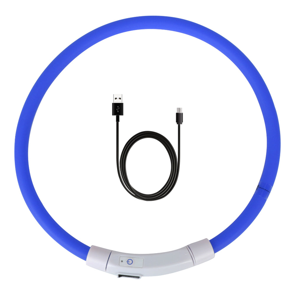 LED Genopladeligt USB Hundehalsbånd