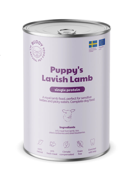 Buddy Våd Hvalpe Lavish Lam 400 G
