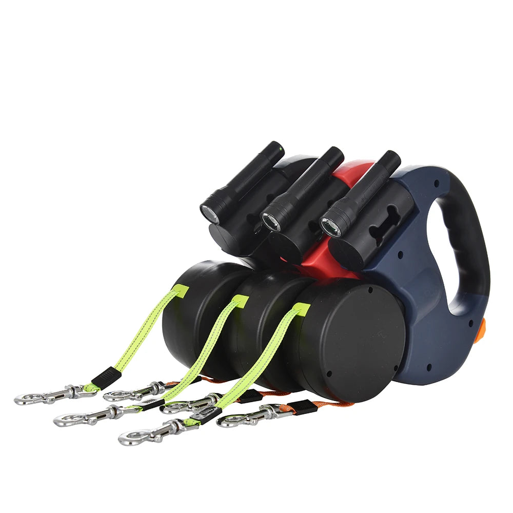 Dobbelt Hundesnor med LED-lys (<20 kg)