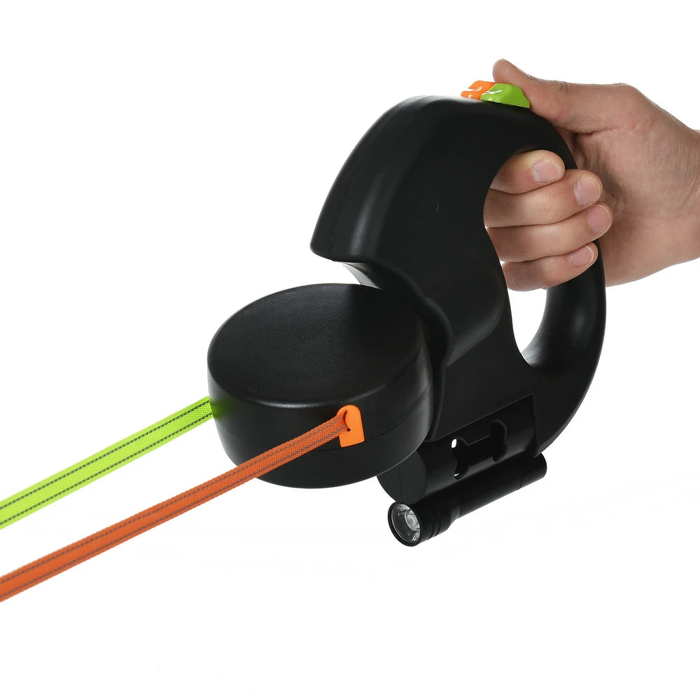 Dobbelt Hundesnor med LED-lys (<20 kg)