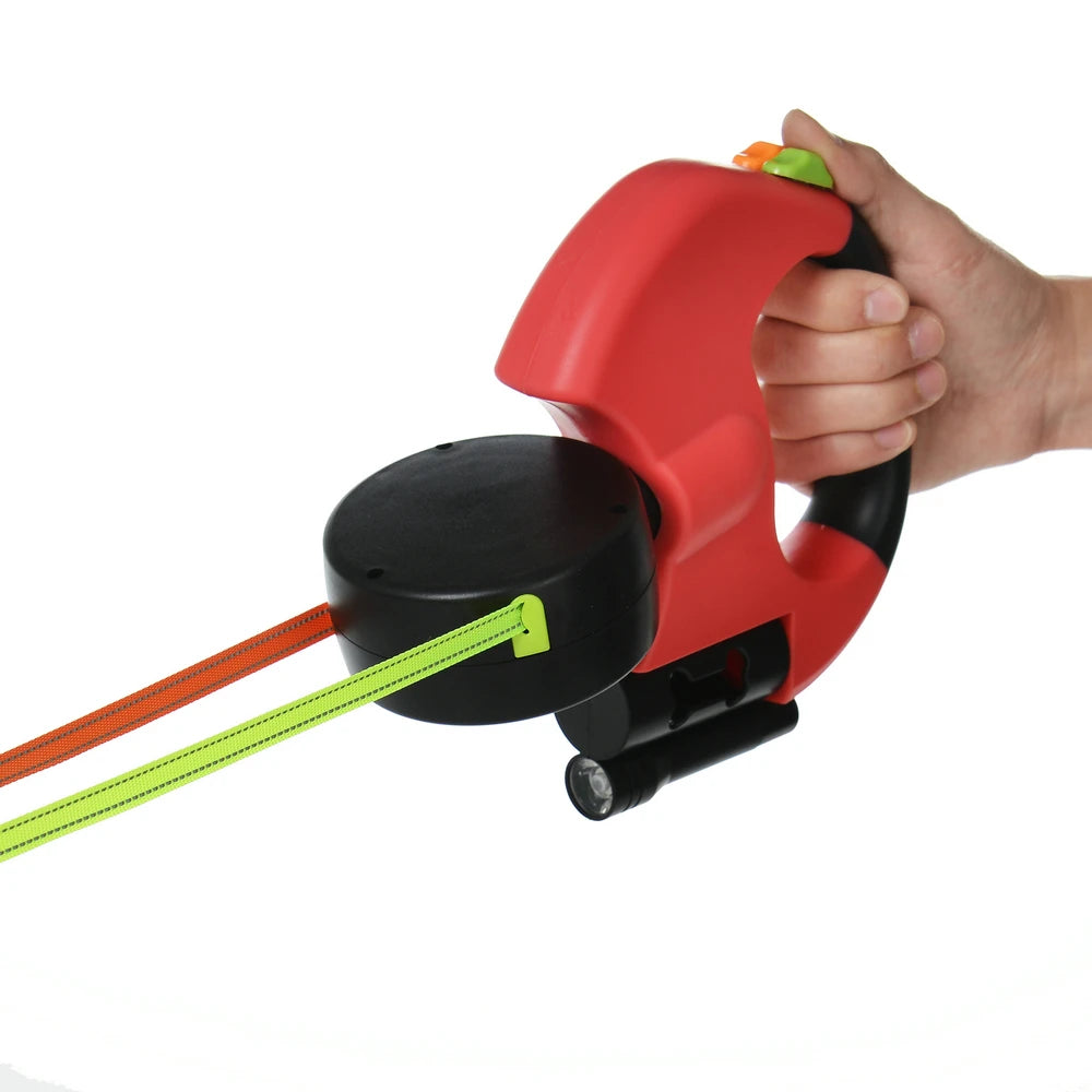 Dobbelt Hundesnor med LED-lys (<20 kg)