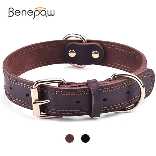 Benepaw Læder Hundehalsbånd