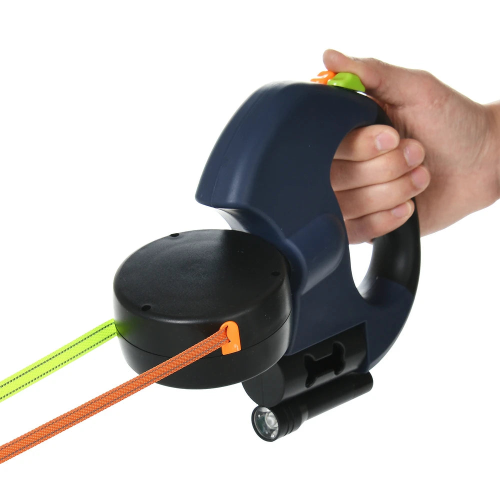 Dobbelt Hundesnor med LED-lys (<20 kg)