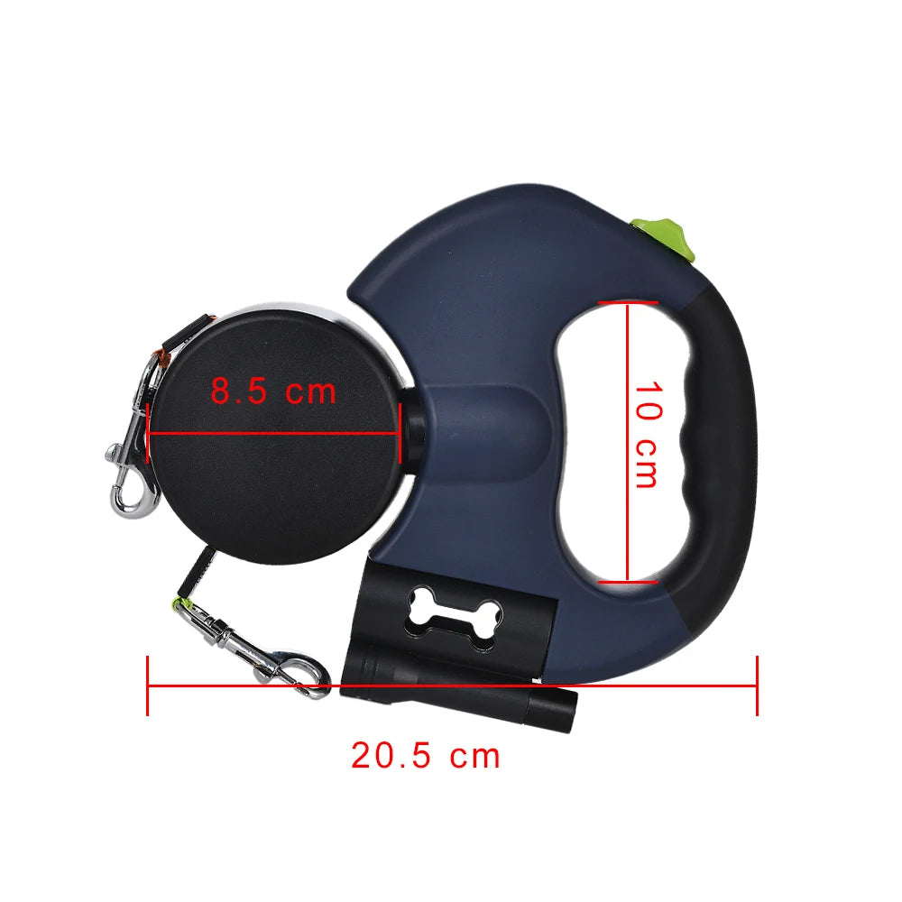 Dobbelt Hundesnor med LED-lys (<20 kg)