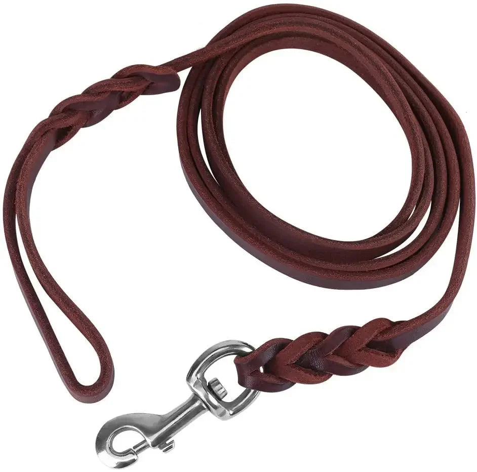 Læder hundesnor (<35 kg)