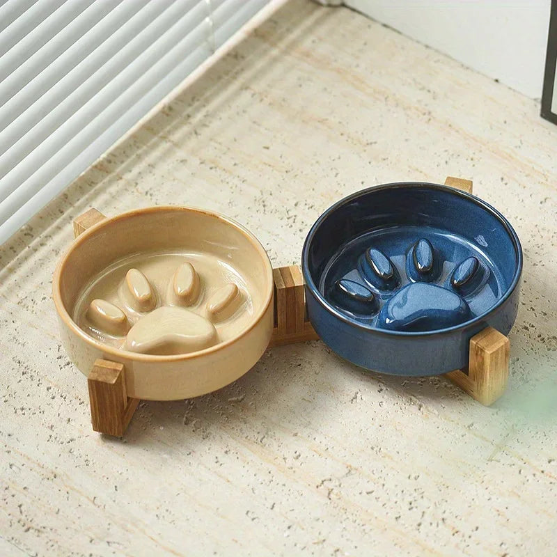 Keramik Slow Feeder Hundeskål