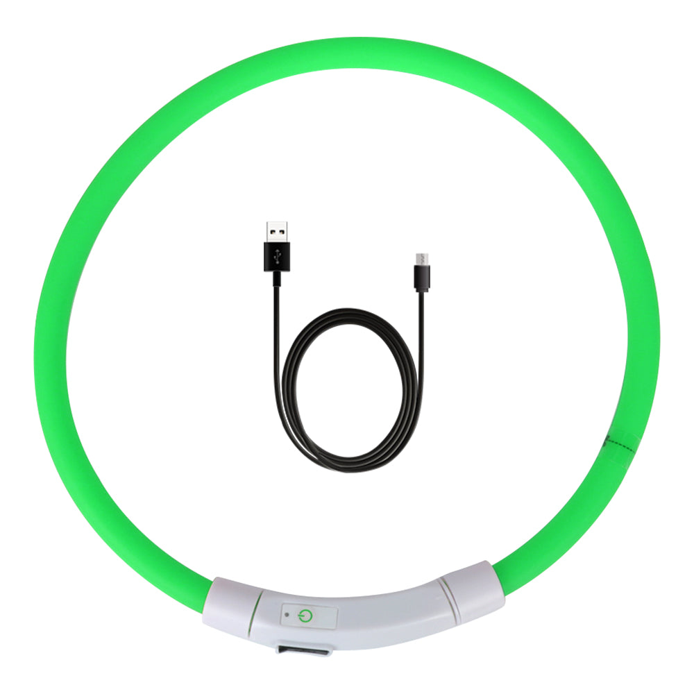 LED Genopladeligt USB Hundehalsbånd